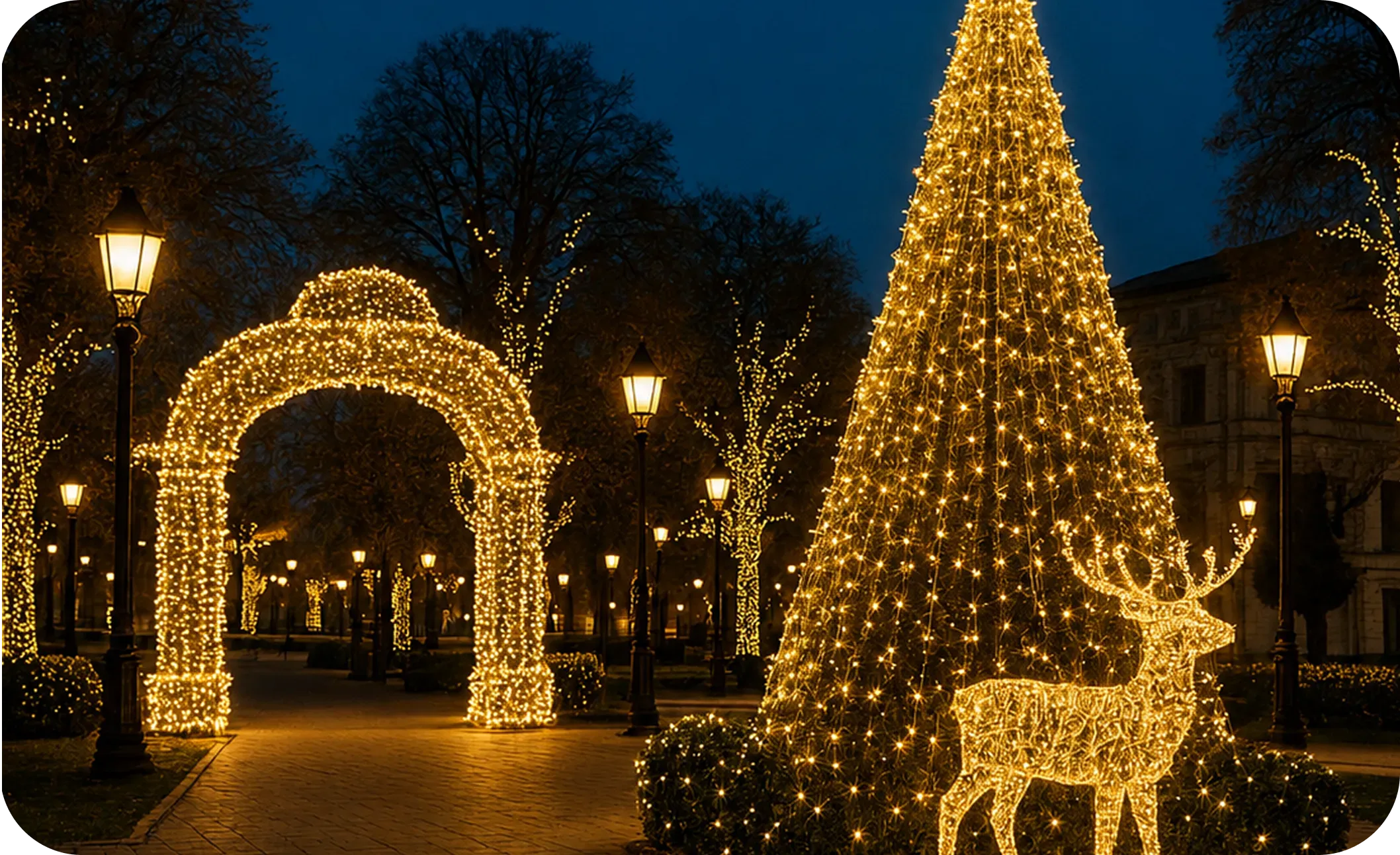 Proyecto de iluminación navideña